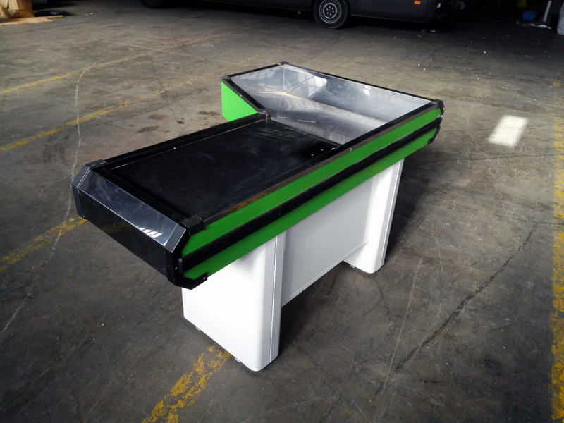 mostrador cajero supermercado fibra inox 87x166x100 1u